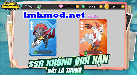 Bảo bối huyền thoại hack mod